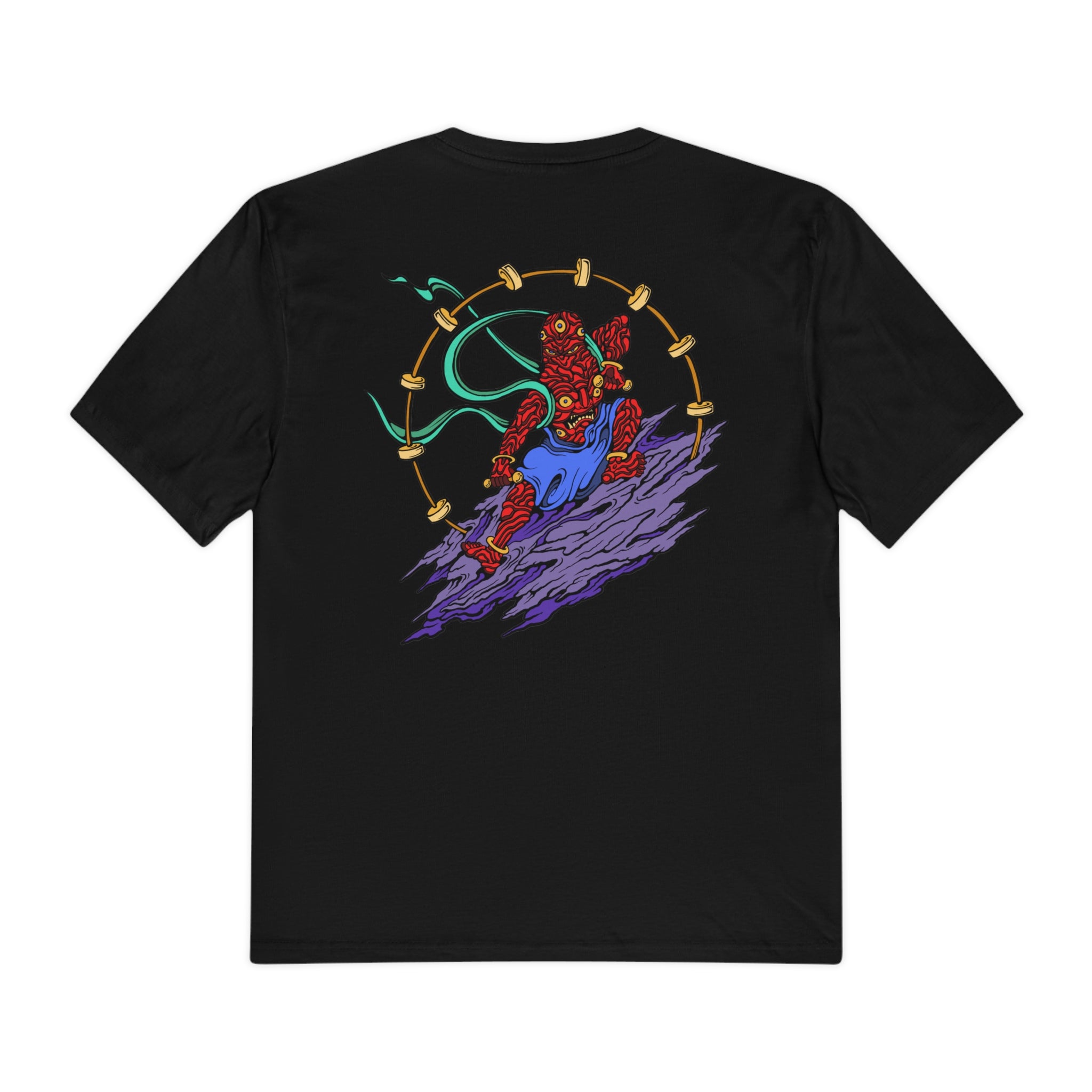 ●RAIVE● Essential New Embroidered T-shirt Raijin: Ben Ebene x Electrifly Detroit T-Shirt – Electrifly Co