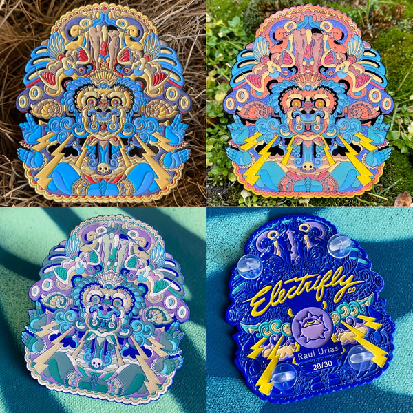 (Set) Raul Urias Tlaloc Augmented Reality Pins