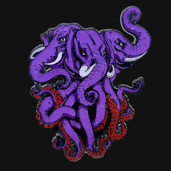 Phybr Purple Octophant Augmented Reality Pin